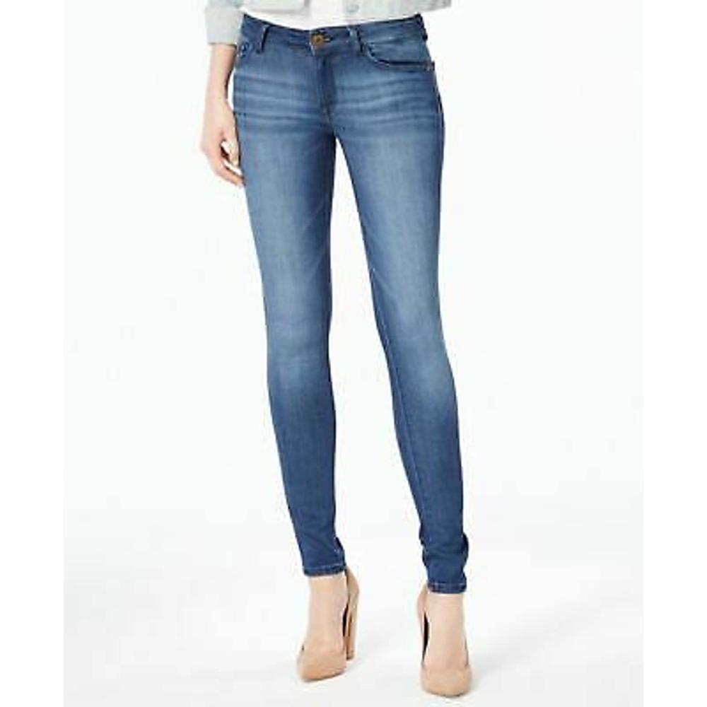 Amanda Womens Skinny Jeans Trance Bright Blue Stretch Denim Size 32 $148 NWT